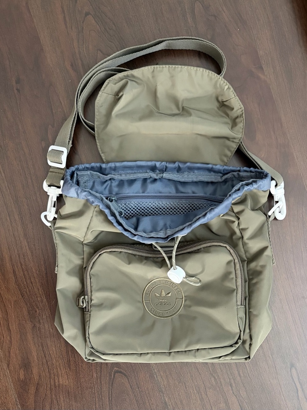 Adidas Olive Green Mini 3.0
Nylon Backpack / Crossbody - Picture 2 of 3